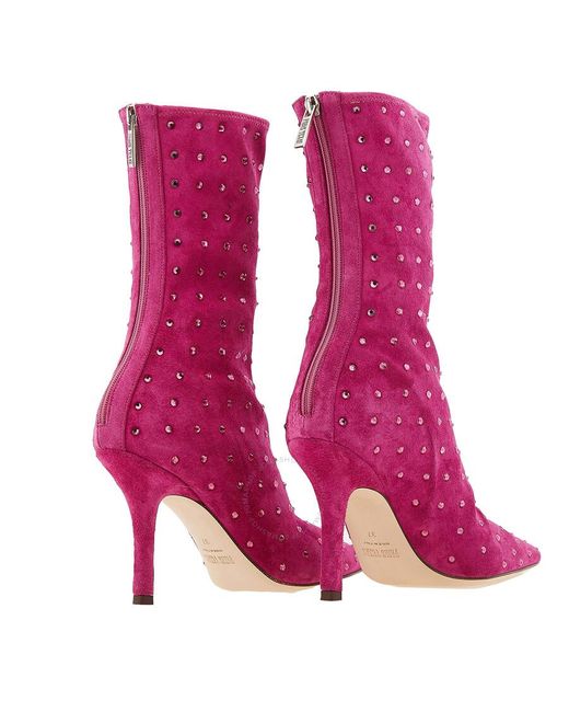 Paris Texas Purple Pink Ruby Holly Mama Ankle Boots