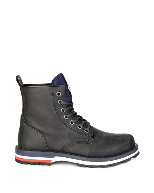 Moncler Brown Vancouver Combat Boots, Brand Size 44 Us for men
