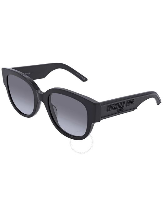 Dior Black Gradient Smoke Cat Eye Sunglasses Wil Bu 10a1 54