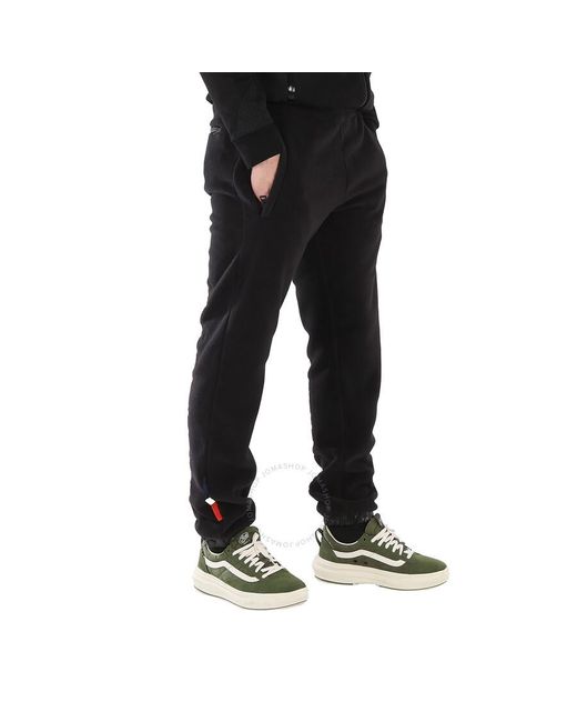 Moncler Black Logo-patch Reversible Padded Track Pants for men