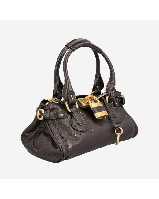 Chloé Black Paddington Leather Bag