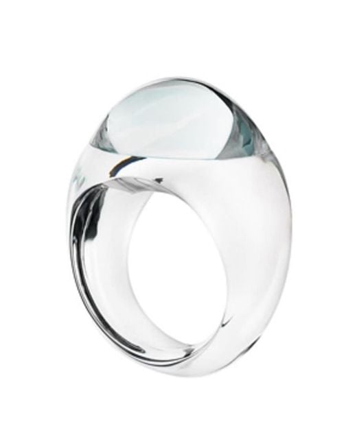 Baccarat Metallic Tango Sterling, Crystal Ring 2612069