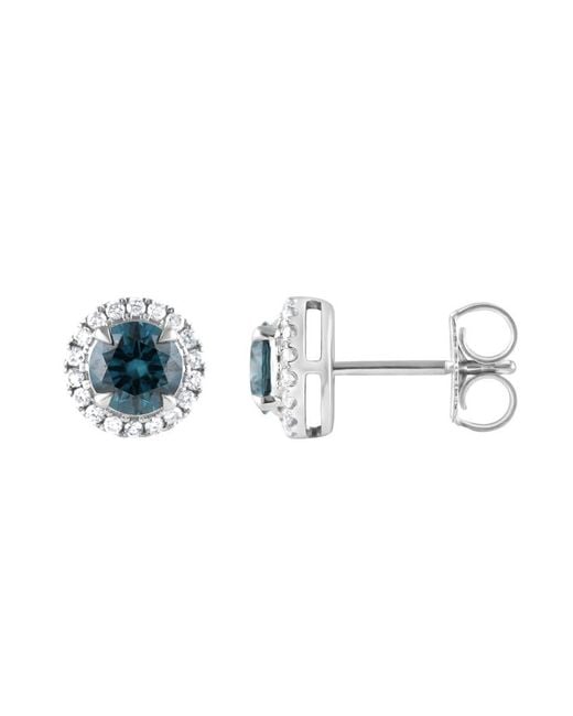Brilliant Diamond Blue 14Kt 1.45 Carat Lab Grown Diamond Stud Earrings For for men