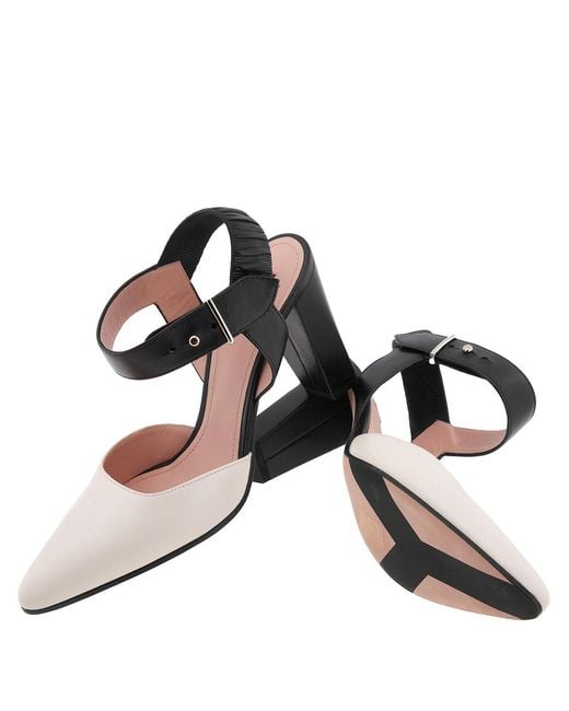 Bally Multicolor Deva 85 Leather Sling Pumps, Brand Size 38.5 Us
