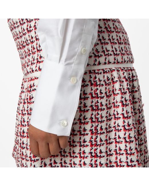 Bally White Oversized Button-Down Shirt, Brand Size 40 Us