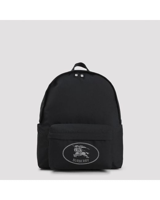 Burberry Black Orkney Zip Nylon Backpack for men