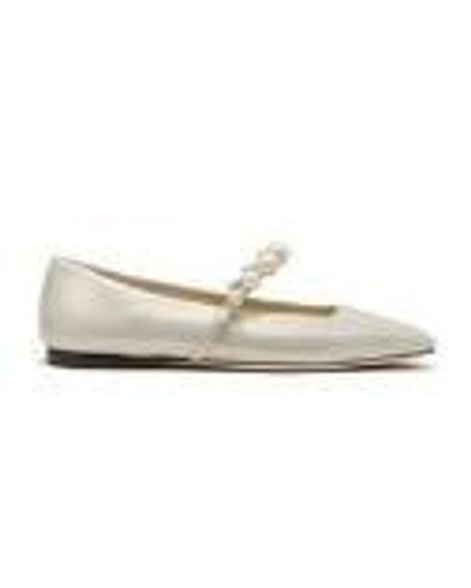 Jimmy Choo Black Ade Pearl Embellished Flats, Brand Size 34 Us