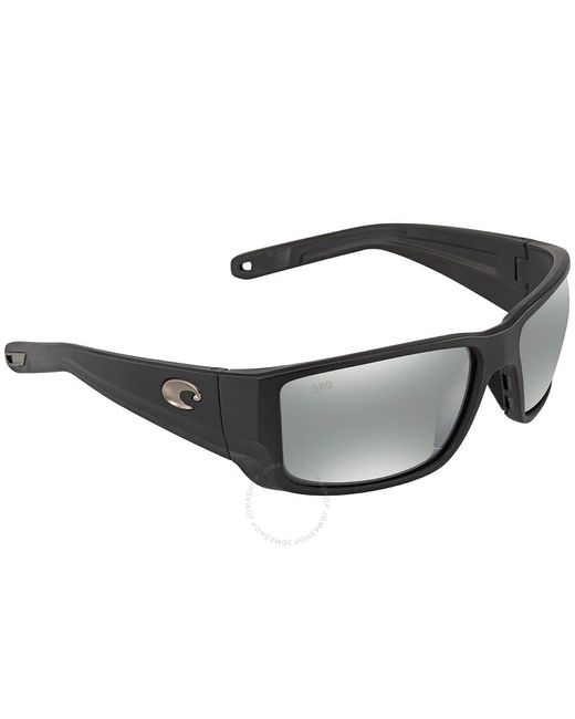 Costa Del Mar Gray Cta Del Mar Blackfin Pro Grey Silver Mirror Polarized Glass Sunglasses for men