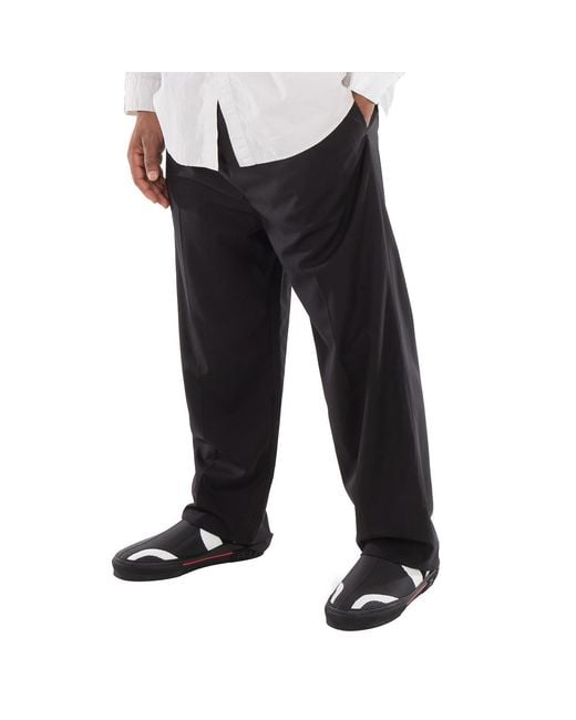 Balenciaga Black Elastic Loose-Cut Pants, Brand Size 48 (Waist for men