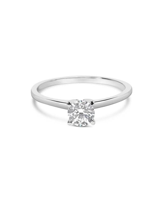 Haus of Brilliance White 14K 1/2 Cttw Round Lab Grown Diamond 4 Prong Solitaire Engagement Ring