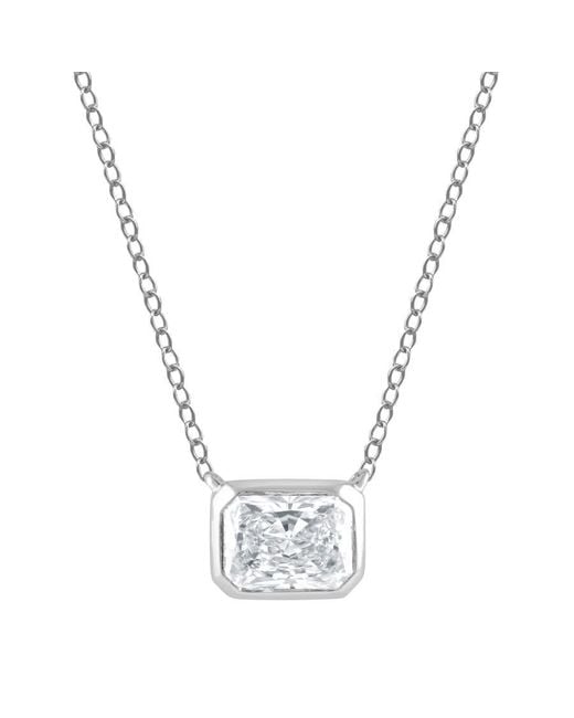 Brilliant Diamond Metallic 14Kt 0.60 Carat Lab Grown Diamond Pendant Necklace For