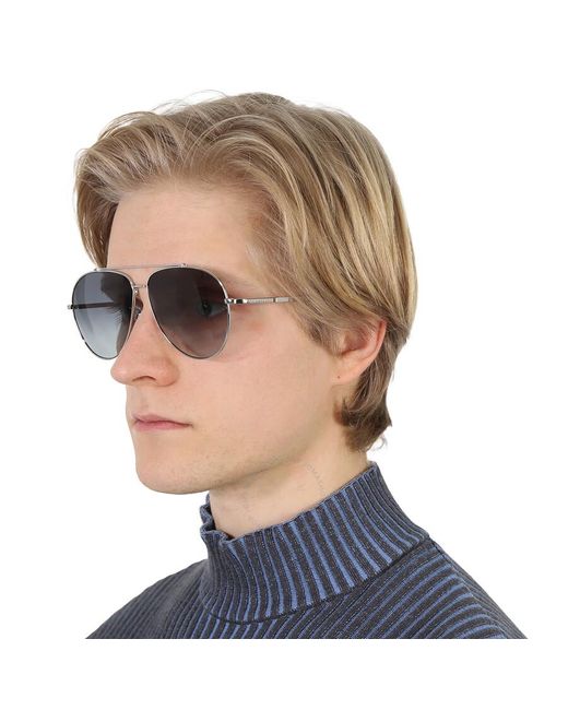 Lanvin Blue Gradient Pilot Sunglasses