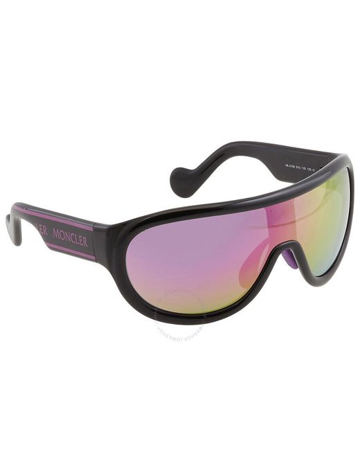 Moncler Purple Mirror Shield Sunglasses Ml0106 01u 00