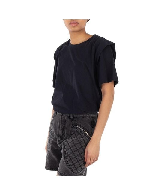 Isabel Marant Black Zelitos Cotton T-Shirt