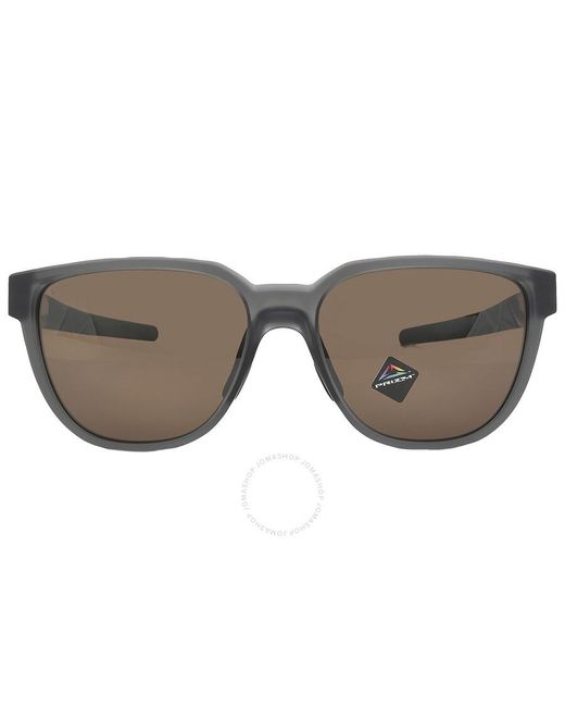 Oakley Gray Actuator Prizm Tungsten Rectangular Sunglasses Oo9250 925003 57 for men