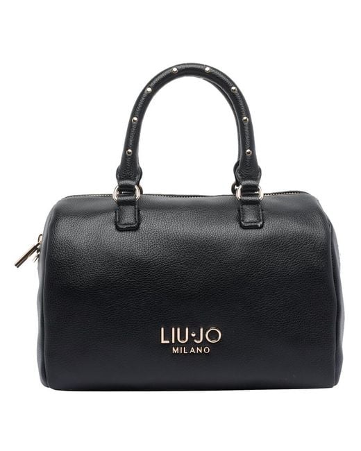 Liu Jo Black Logo Satchel