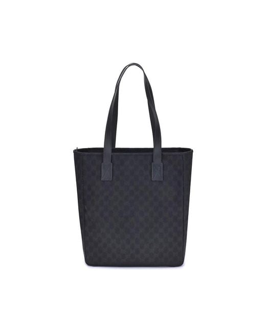 Gucci Black Gg Fabric Tote Bag for men