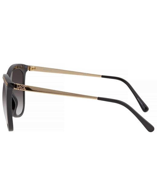 Michael Kors Gray Copenhagen Dark Gradient Round Sunglasses Mk2141 30058g 55