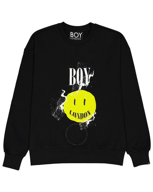 BOY London Black Boy Acid Cotton Sweatshirt