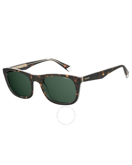 Polaroid Green Polarized Shield Sunglasses Pld 2104/s/x 0krz/uc 55