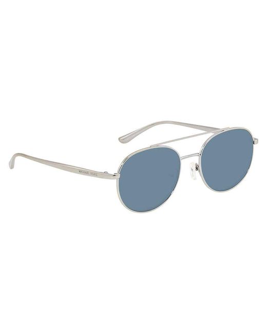 Michael Kors Metallic Lon Silver Sunglasses Ladies Sunglasses -115331-53