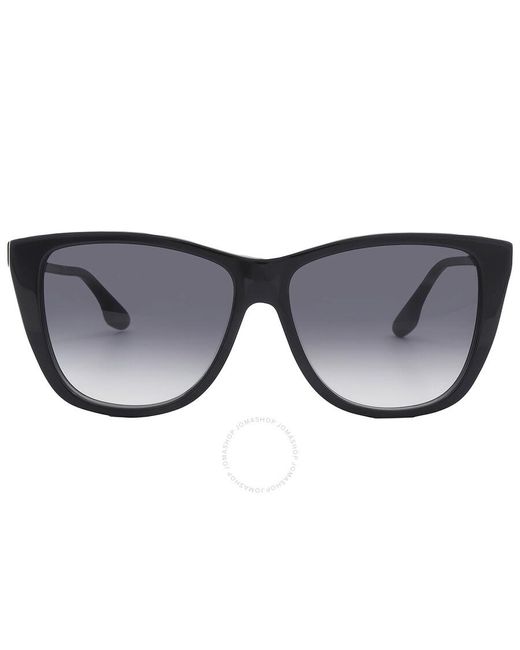 Victoria Beckham Black Grey Gradient Cat Eye Sunglasses Vb639s 001 57