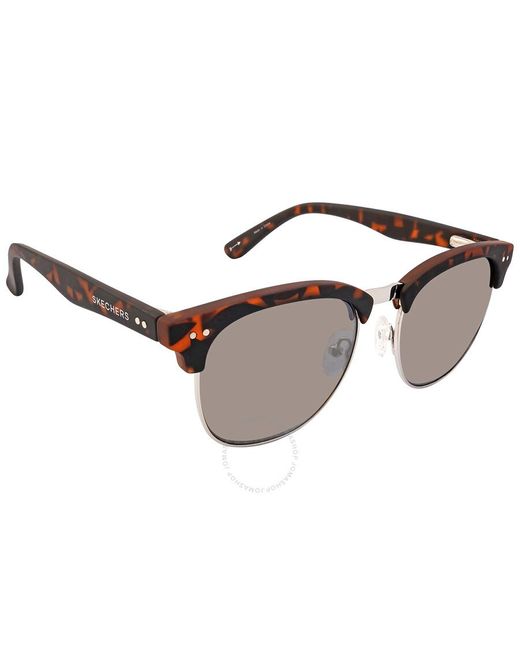 Skechers Brown Oval Sunglasses