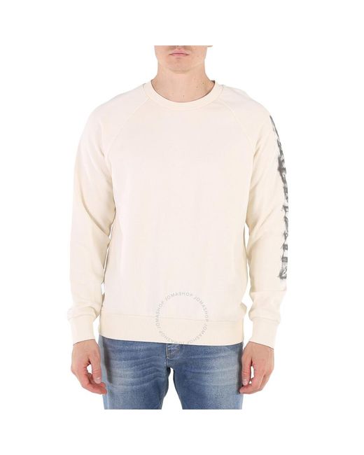 Balmain White Gjg /noir Charcoal Logo-print Sweatshirt for men