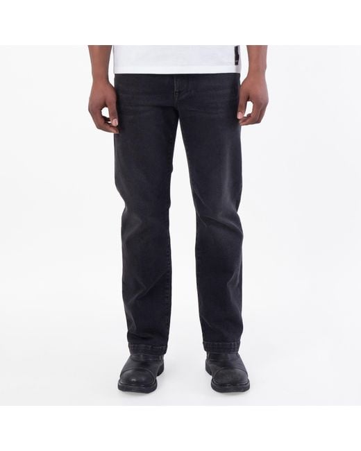 Fendi Blue Straight-Cut Cotton Denim Jeans, Waist for men