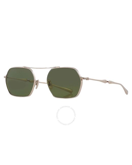 Mr. Leight Ryder S Semi-flat Diamond Green Geometric Sunglasses ml4028-52-gg/sfdmdgrn