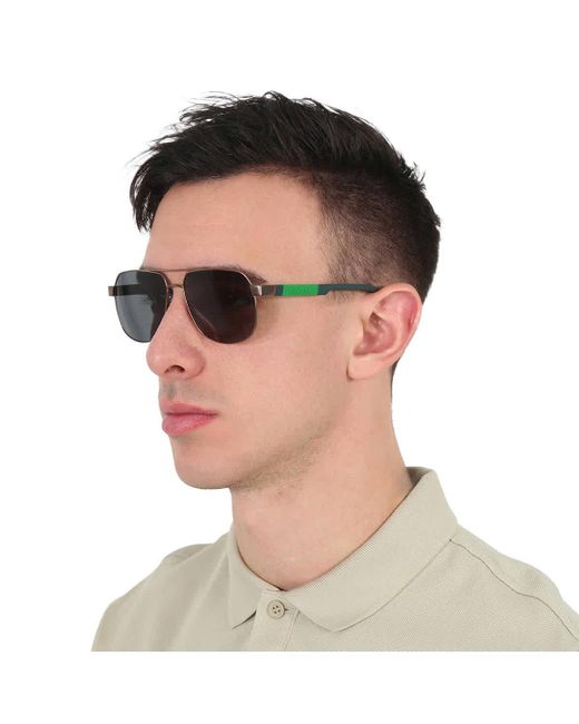 Calvin Klein Gray Dark Grey Navigator Sunglasses Ck23103s 770 57 for men