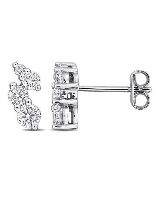 Created Forever Metallic 3/4 Ct Lab Grown Diamond Tw Fashion Post Earrings for men