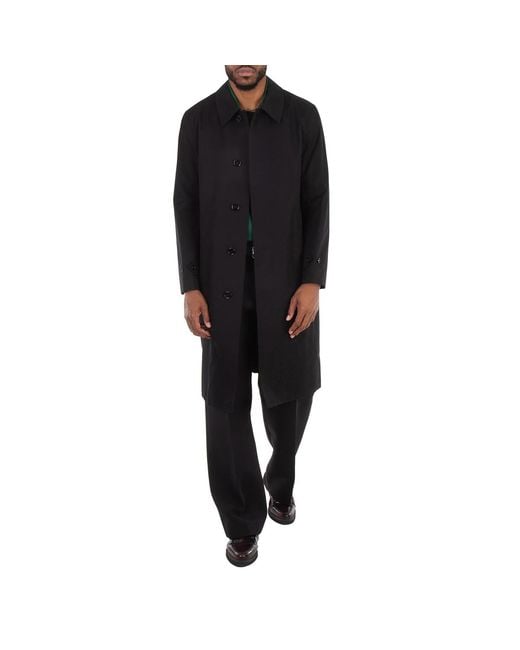 Burberry Black X Minecraft Monogram Motif Cotton Gabardine Car Coat, Brand Size 50 Us for men