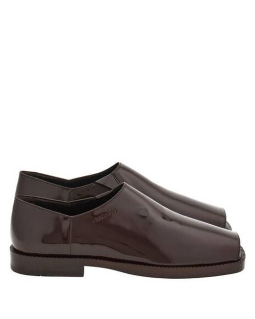 Ferragamo Brown Dyaso Open Toe Loafers for men