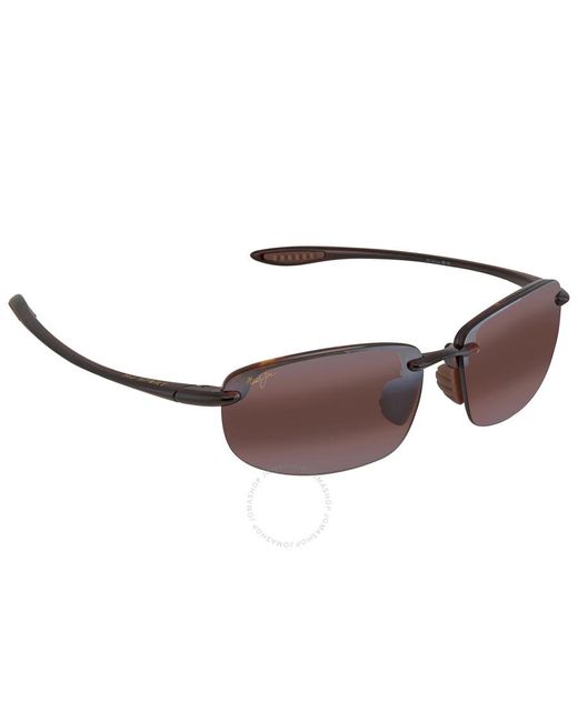 Maui Jim Brown Ho'okipa Maui Rose Rectangular Sunglasses R407n-10 64