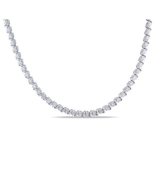 Amour Metallic 1/2 Ct Tw Diamond Necklace