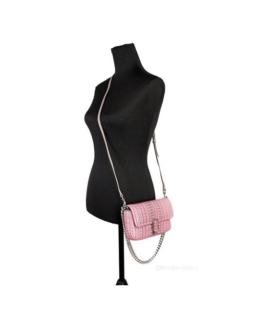 Marc Jacobs Pink Monogram Pattern Shoulder Bag