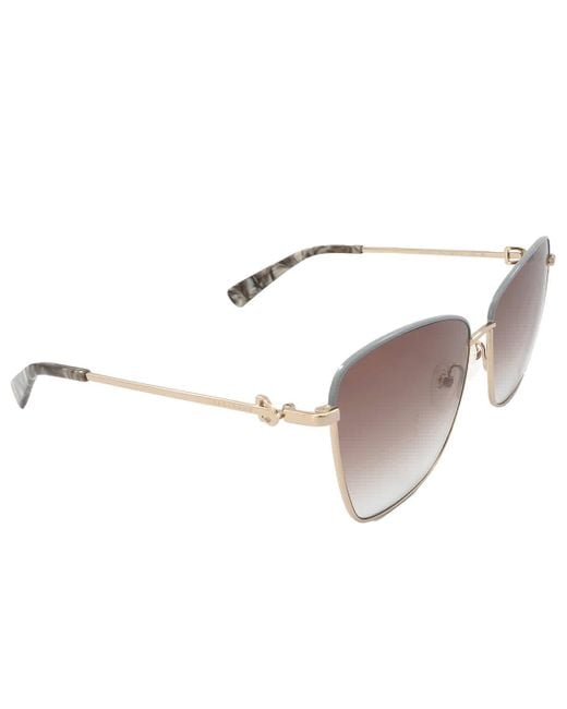 Longchamp Pink Brown Gradient Square Sunglasses Lo153s 734 59