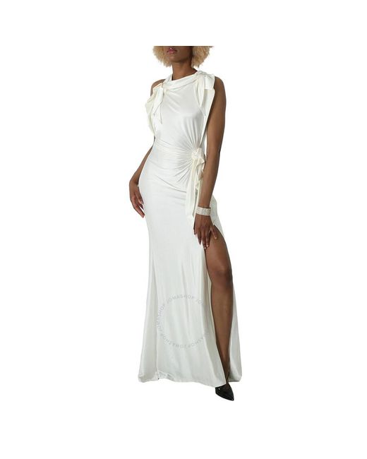 Burberry White Brilliant Maxi Dress