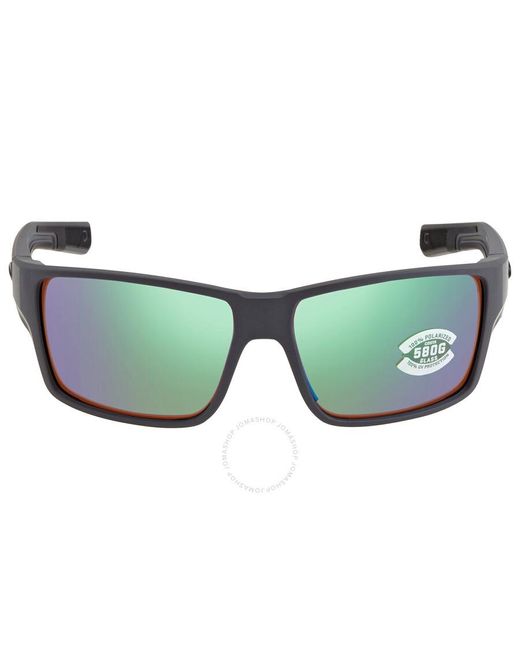Costa Del Mar Green Reefton Pro Mirror Polarized Glass Sunglasses 6s9080 908008 63 for men