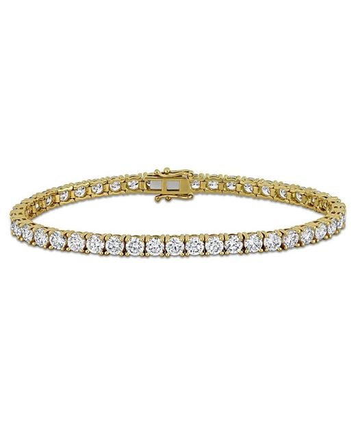 Created Forever Metallic 10 5/8Ct Tw Lab-Grown Diamond Tennis Bracelet