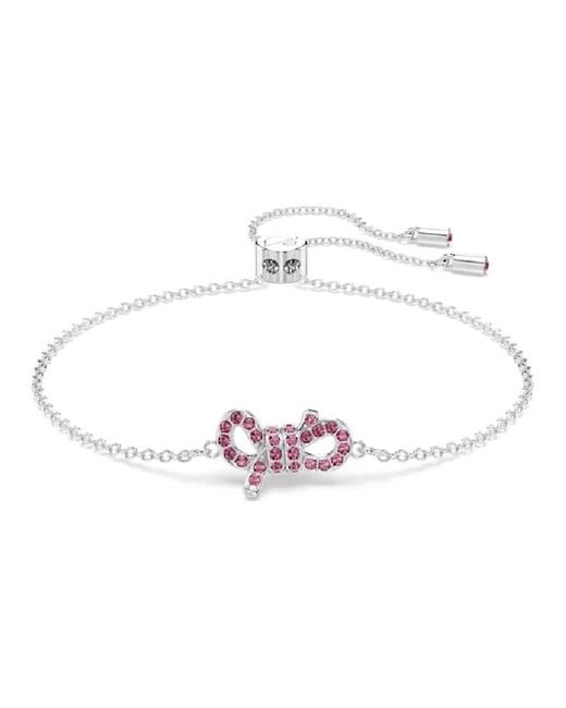 Swarovski Metallic Lifelong Bow Crystal Bracelet
