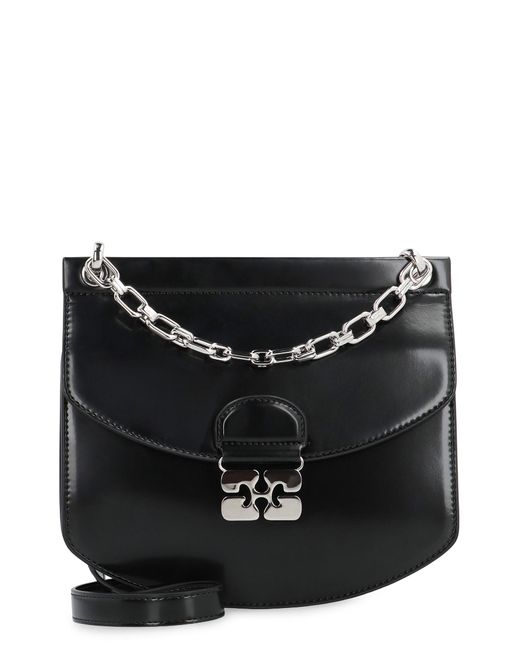 Ganni Black Apo-G Crossbody Bag