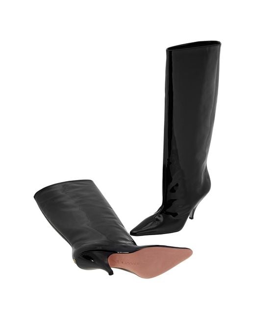 Bally Black Katy Patent Leather Long Boots, Brand Size 37 Us