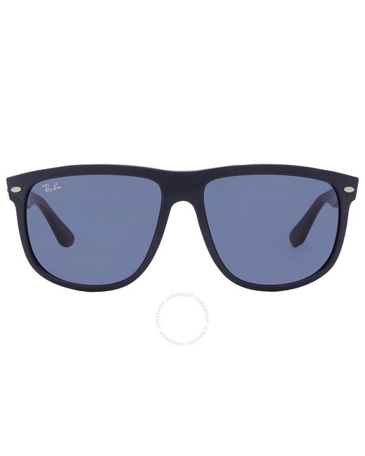 Ray-Ban Boyfriend Dark Blue Square Sunglasses Rb4147 671780 60 for men
