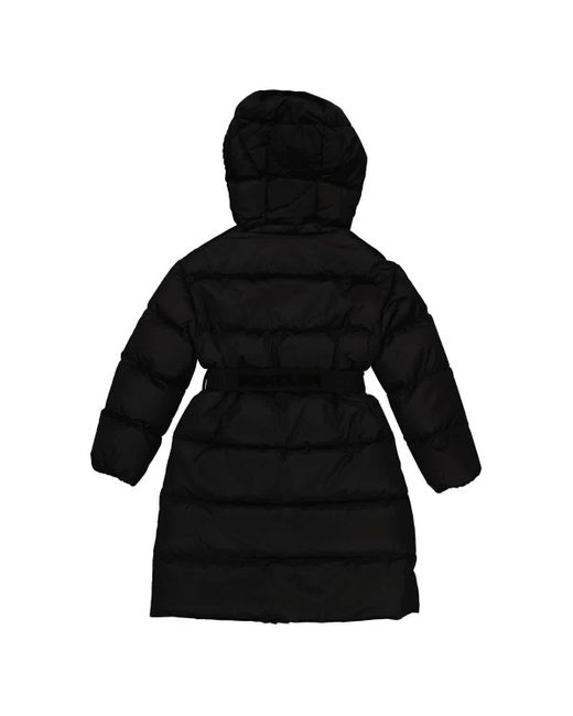 Moncler Black Girls Chalain Long Down Puffer Coat