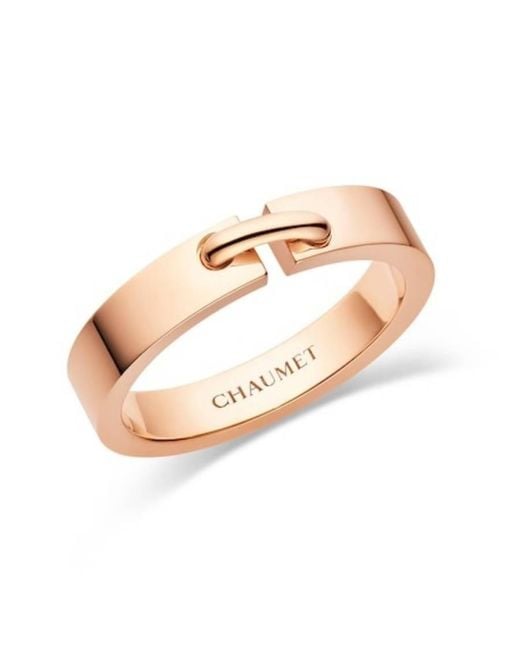 Chaumet Metallic 18K Rose Liens Evidence Wedding Ring