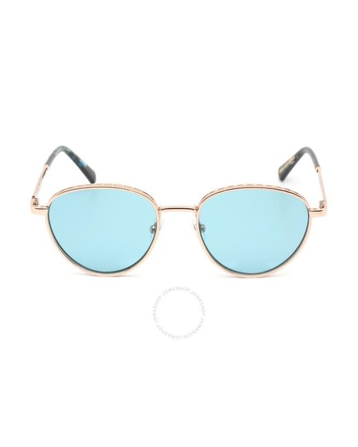 Guess Blue Oval Sunglasses Gu5205 32w 52