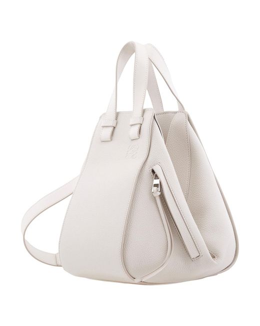 Loewe White Small Hammock Calfskin Bag