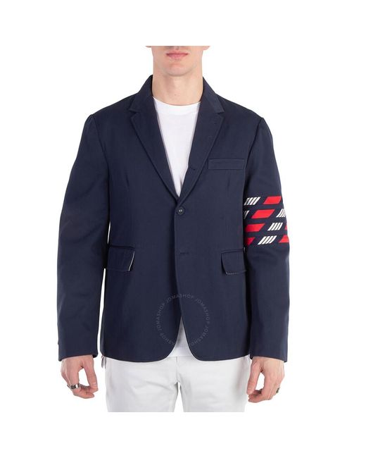 Thom Browne Blue 4-Bar Classic Sport Coat, Brand Size 2 for men